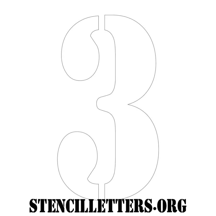 STL file stencil alphabet and numbers - #003 🔢・3D printable