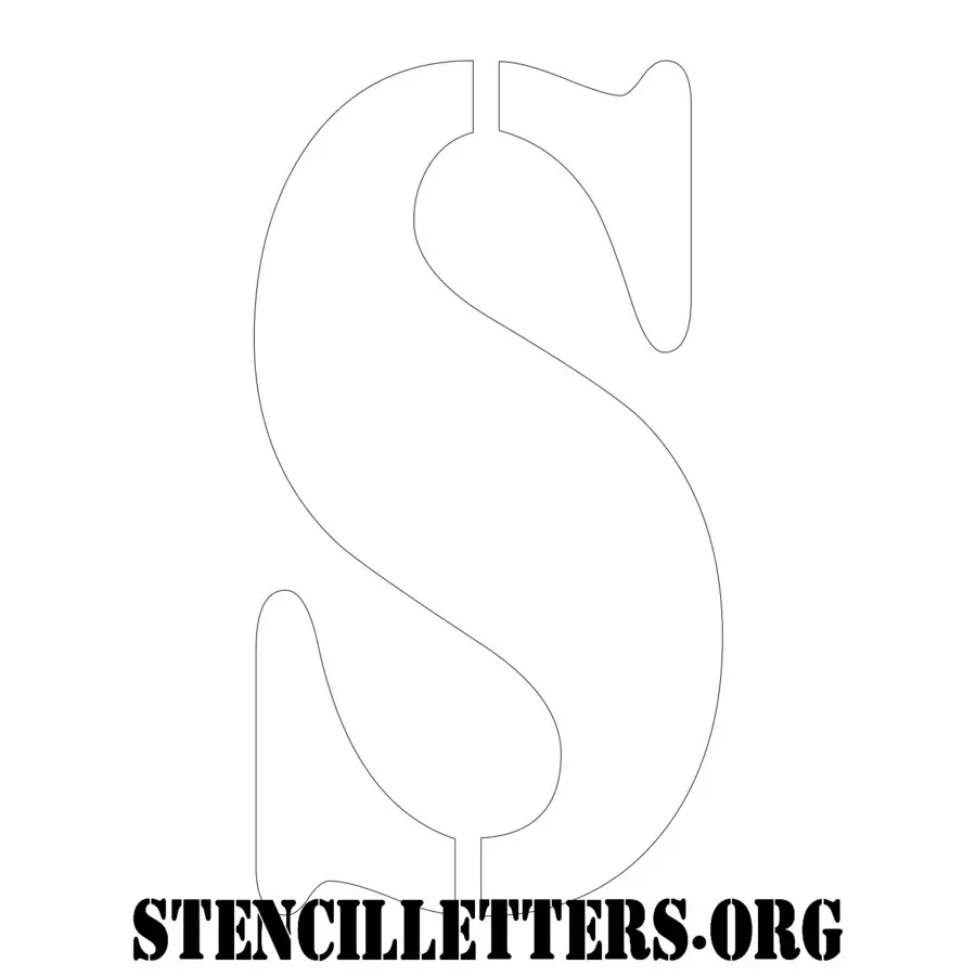 3 Inch Free Printable Individual 216 Army Uppercase Letter Stencils