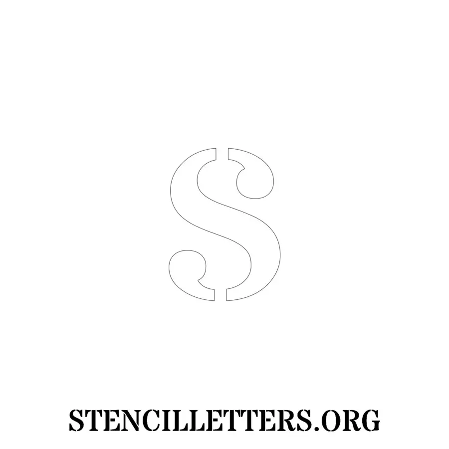 3 Inch Free Printable Individual 217 Army Lowercase Letter Stencils