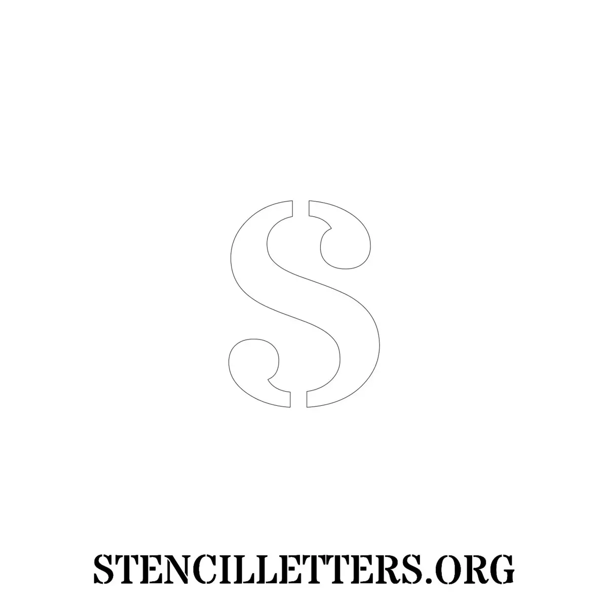 4 Inch Free Printable Individual 217 Army Lowercase Letter Stencils