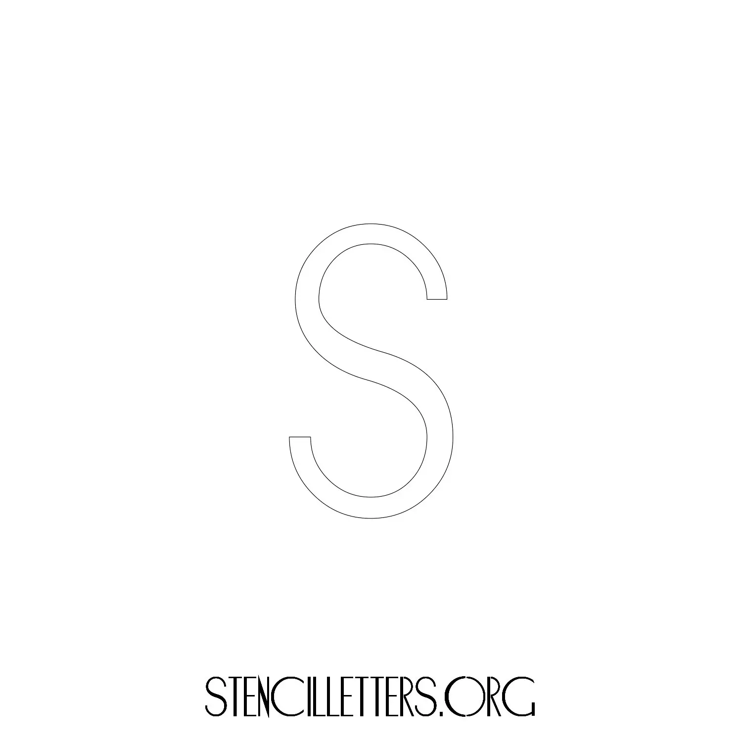 5 Inch Free Printable Individual 22 Elegant Lowercase Letter Stencils