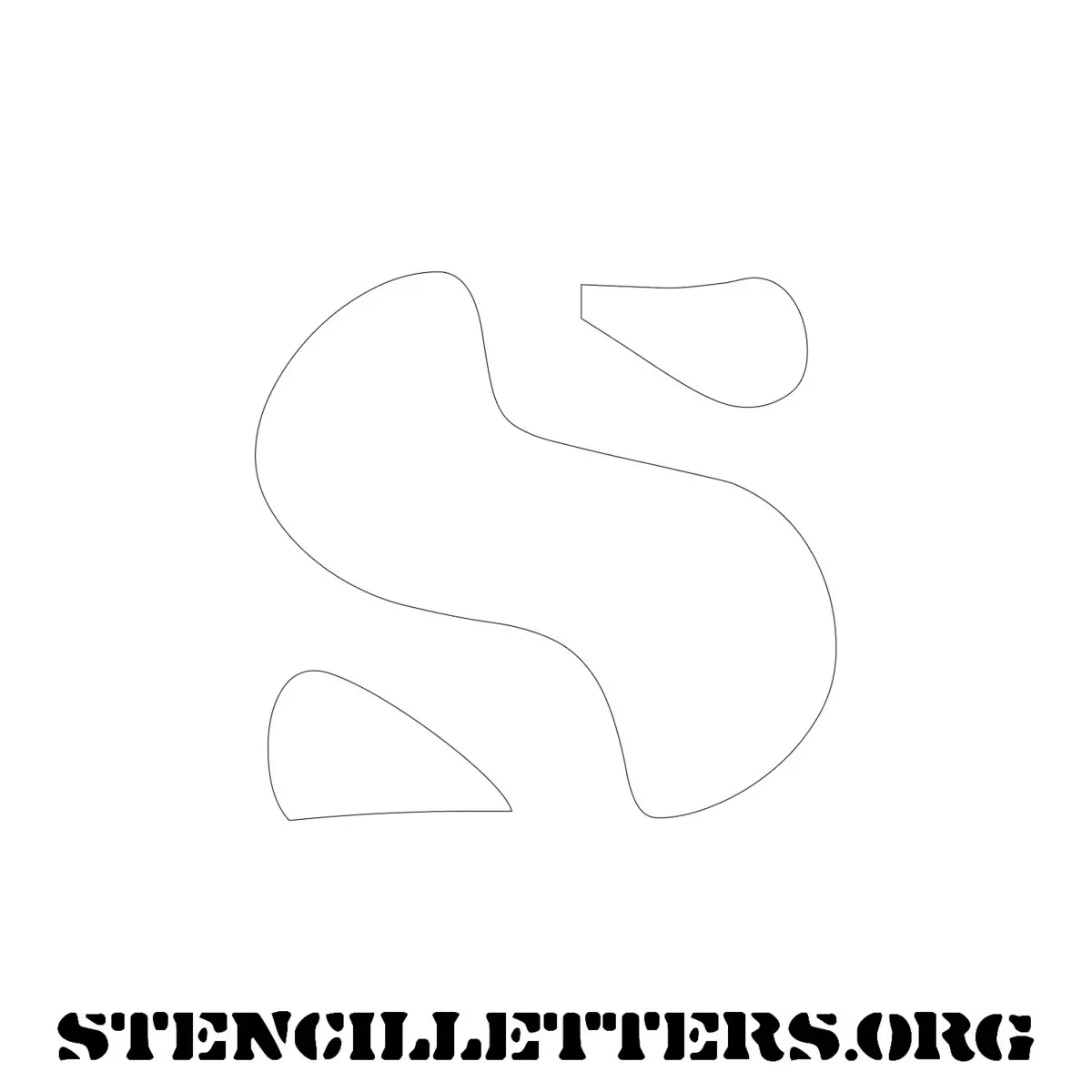 4 Inch Free Printable Individual 220 Stone Uppercase Letter Stencils