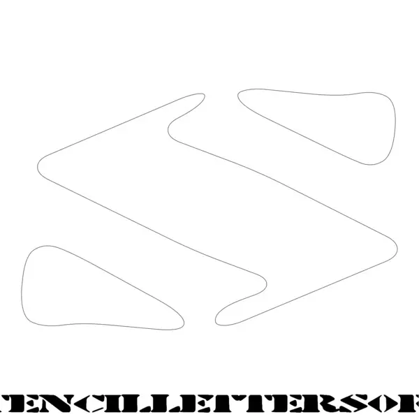 2 Inch Free Printable Individual 221 Fat Stencil Uppercase Letter Stencils