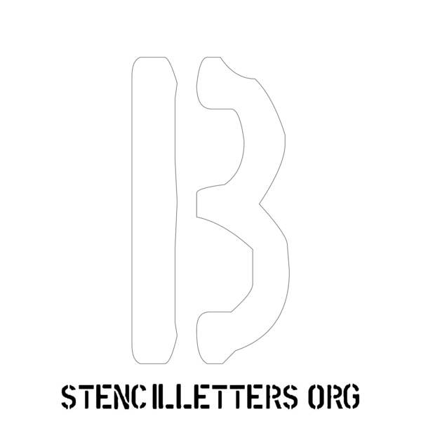 2 Inch Free Printable Individual 222 Rough Edge Uppercase Letter Stencils -  Stencil Letters Org