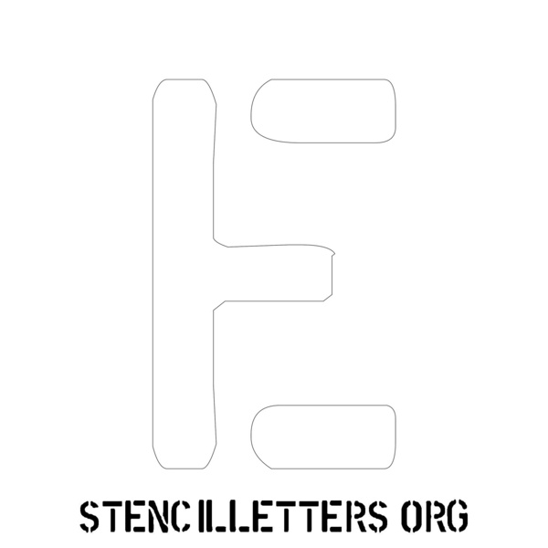 2 Inch Free Printable Individual 222 Rough Edge Uppercase Letter Stencils -  Stencil Letters Org