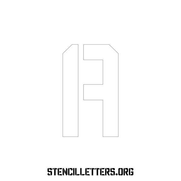 2 Inch Free Printable Individual 227 Modern Uppercase Letter Stencils -  Stencil Letters Org