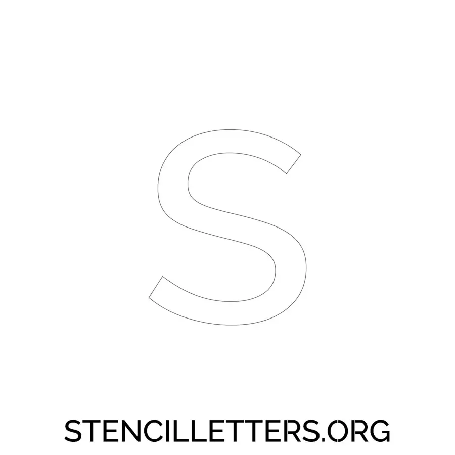 3 Inch Free Printable Individual 23 Elegant Lowercase Letter Stencils