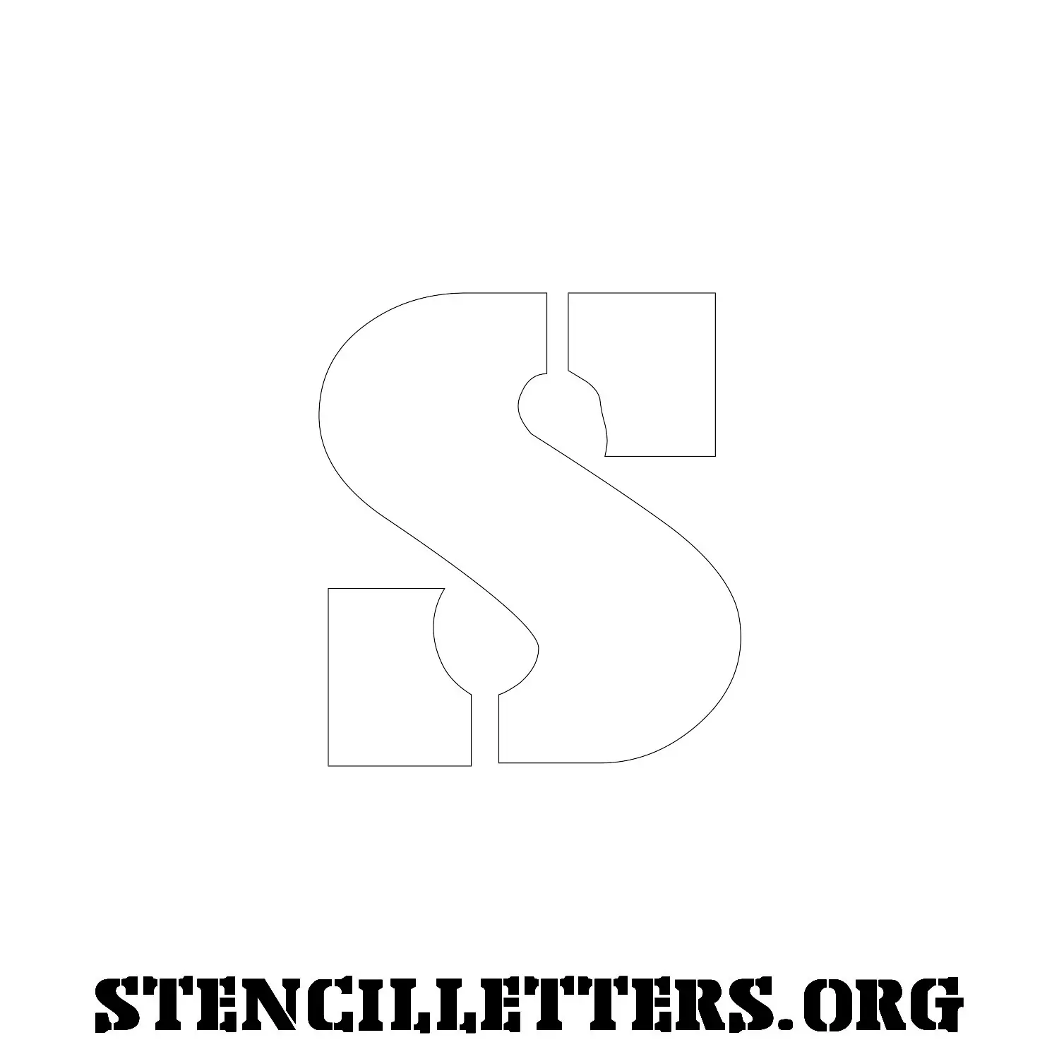 5 Inch Free Printable Individual 234 Stencil Export Lowercase Letter Stencils