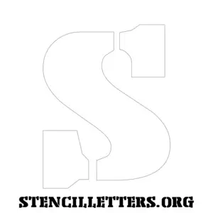 1 Inch Free Printable Individual 234 Stencil Export Uppercase Letter Stencils