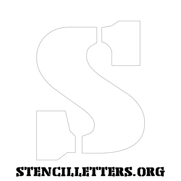 2 Inch Free Printable Individual 234 Stencil Export Uppercase Letter Stencils