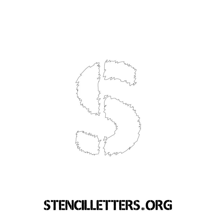 3 Inch Free Printable Individual 238 Woodcut Lowercase Letter Stencils