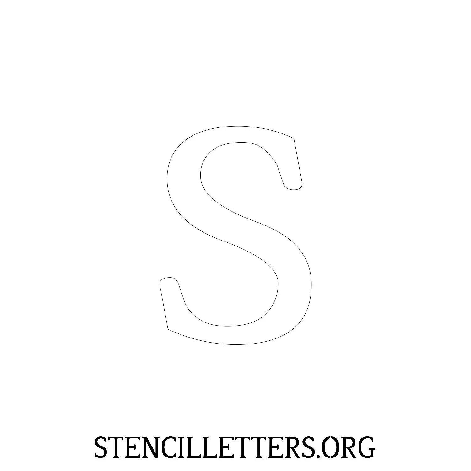 5 Inch Free Printable Individual 25 Elegant Lowercase Letter Stencils