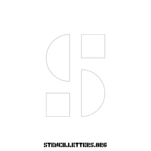 1 Inch Free Printable Individual 258 Decorative Uppercase Letter Stencils