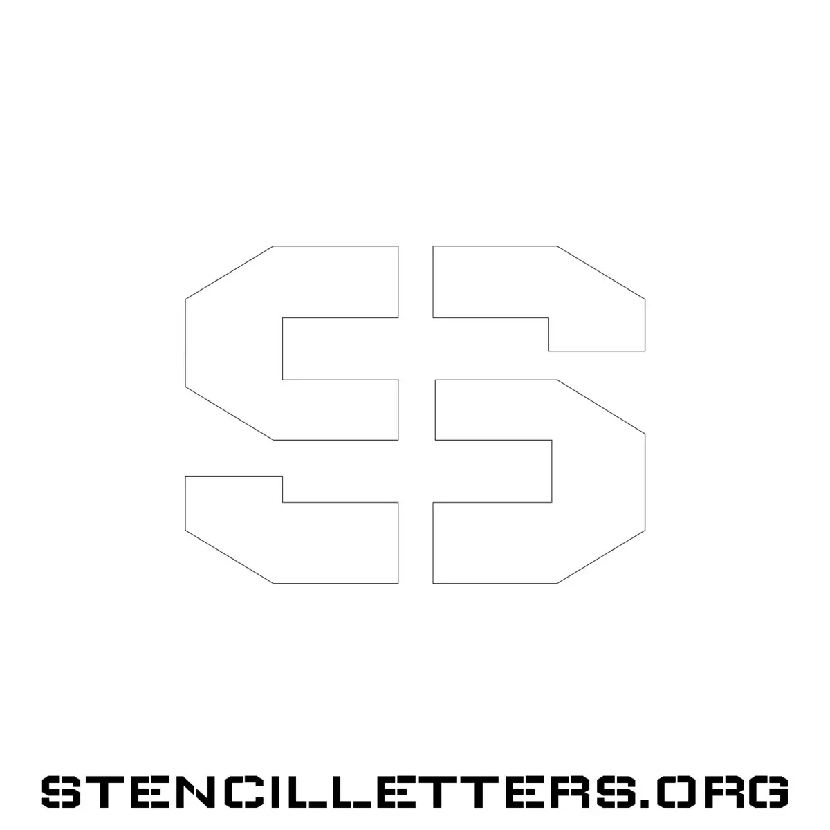 4 Inch Free Printable Individual 259 Elegant Lowercase Letter Stencils