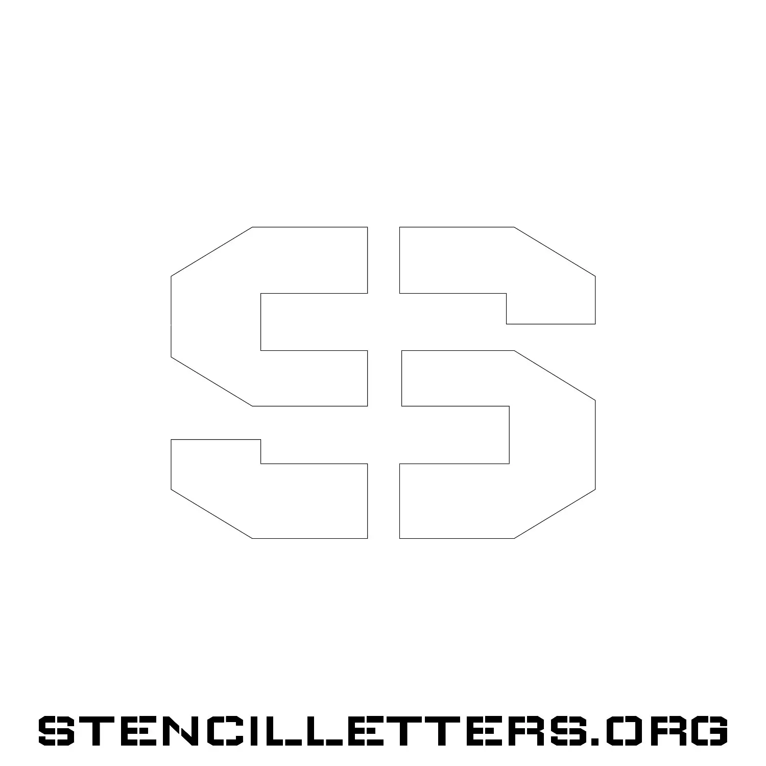 5 Inch Free Printable Individual 259 Elegant Lowercase Letter Stencils