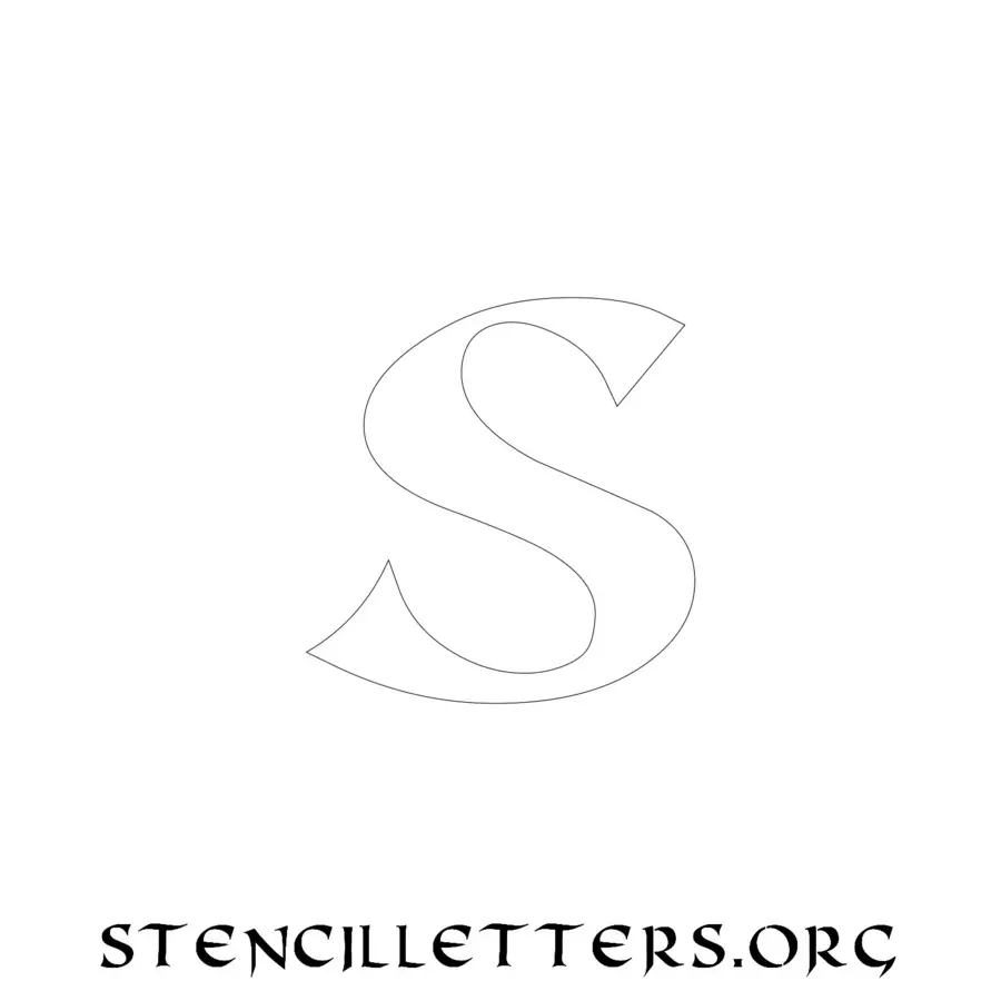 3 Inch Free Printable Individual 26 Celtic Lowercase Letter Stencils