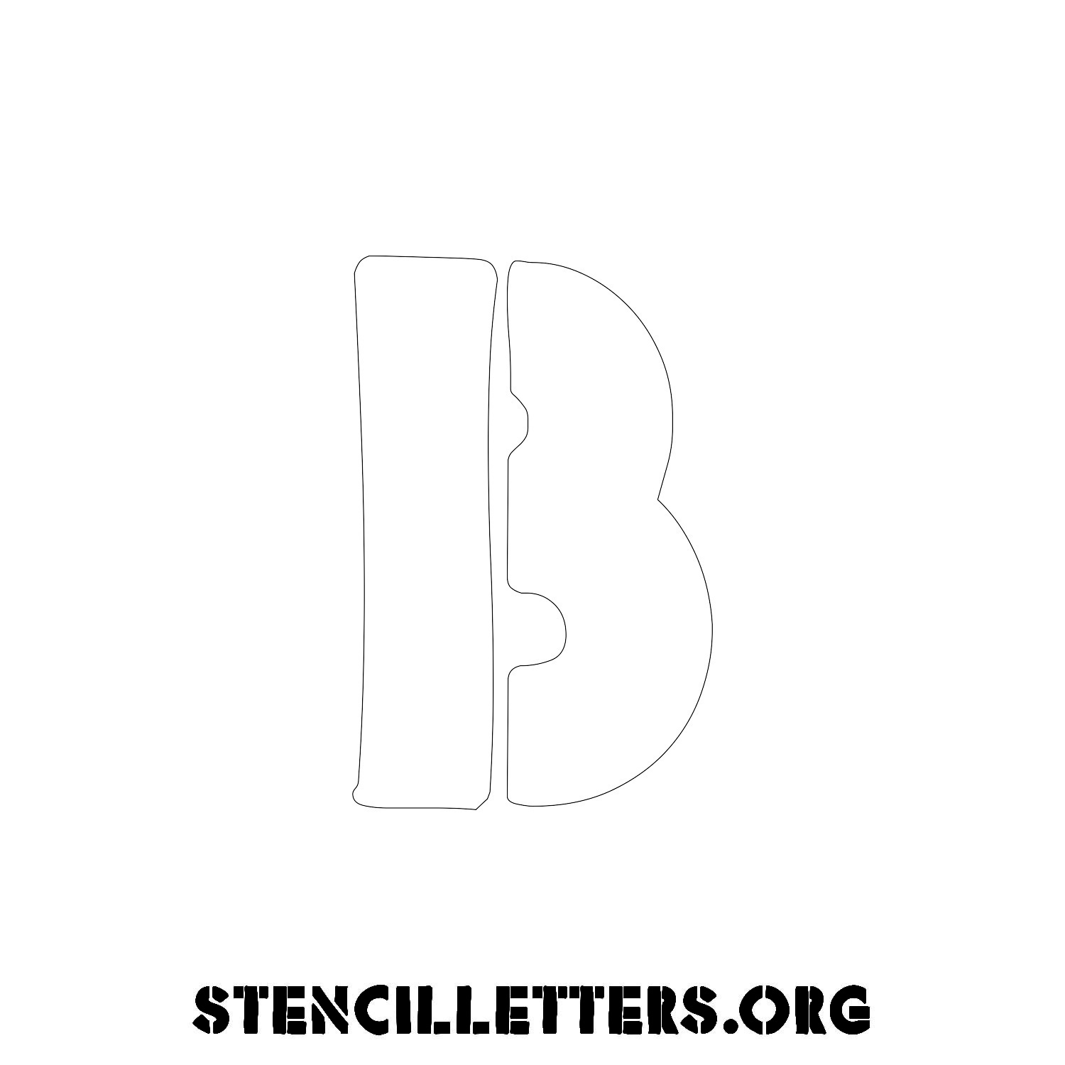 5 Inch Free Printable Individual 263 Primitive Uppercase Letter ...