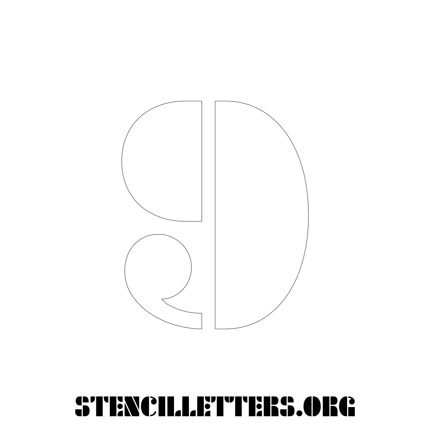 5 Inch Free Printable Individual 264 Round Number Stencils