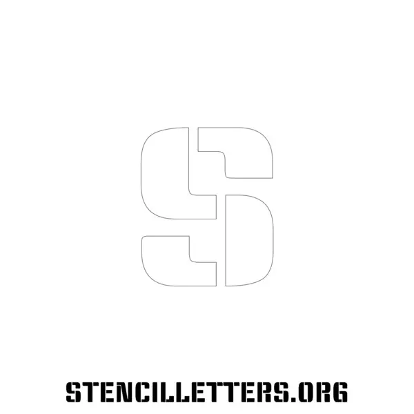 2 Inch Free Printable Individual 266 Display Type Lowercase Letter Stencils