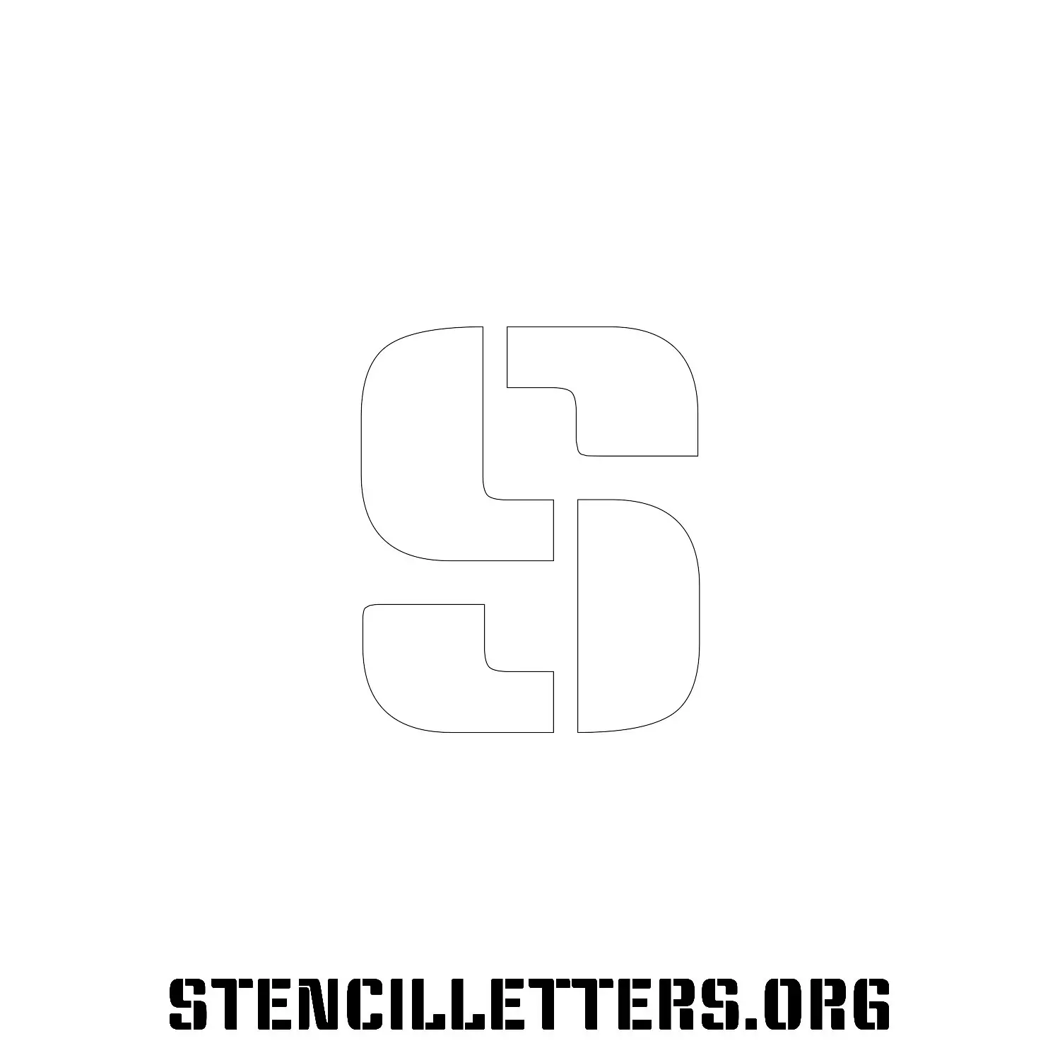 5 Inch Free Printable Individual 266 Display Type Lowercase Letter Stencils