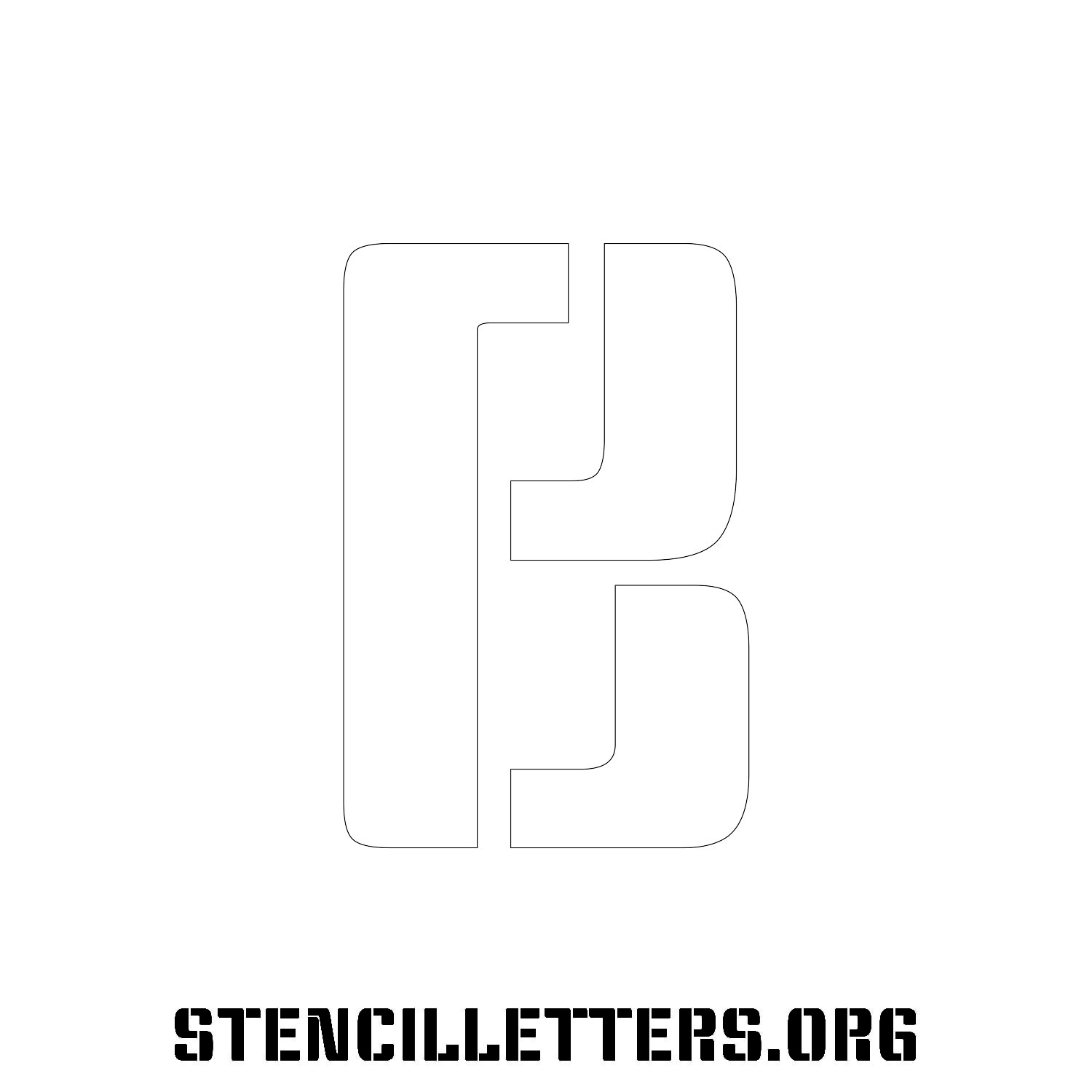 5 Inch Free Printable Individual 266 Display Type Uppercase Letter 