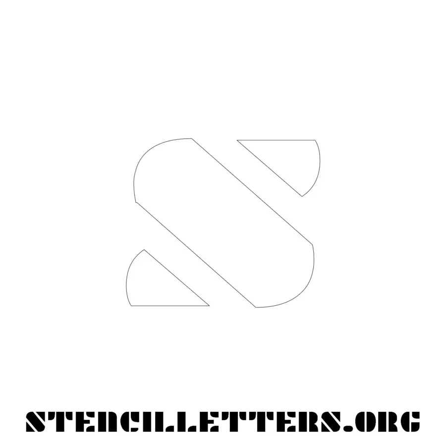 3 Inch Free Printable Individual 268 Decorative Lowercase Letter Stencils