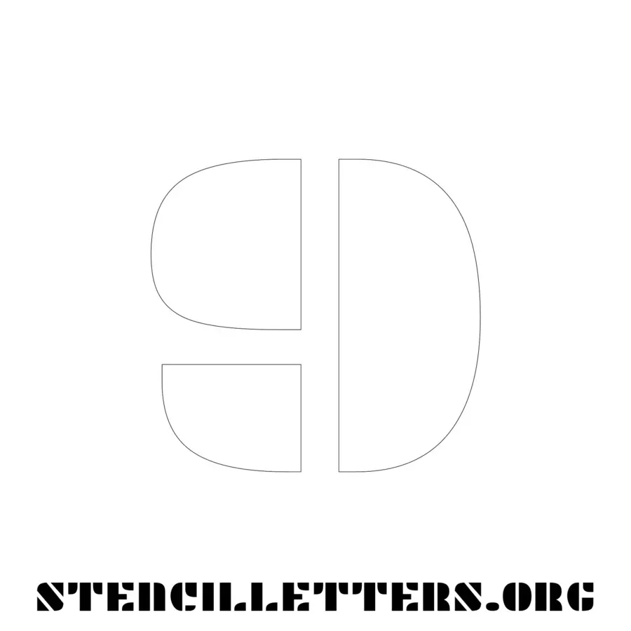3 Inch Free Printable Individual 268 Decorative Number Stencils