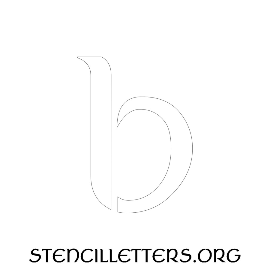 3 Inch Free Printable Individual 27 Celtic Lowercase Letter Stencils ...