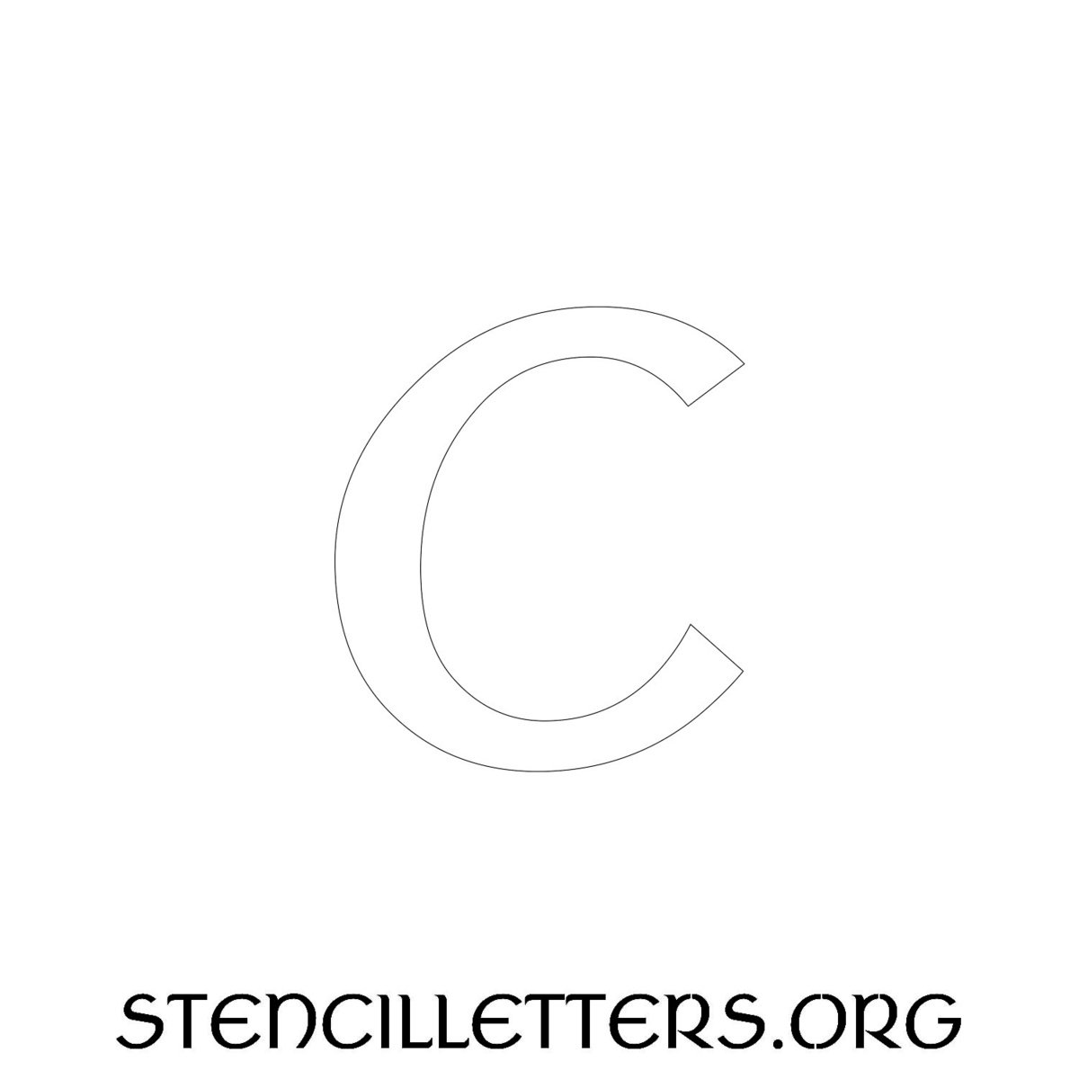 4 Inch Free Printable Individual 27 Celtic Lowercase Letter Stencils ...