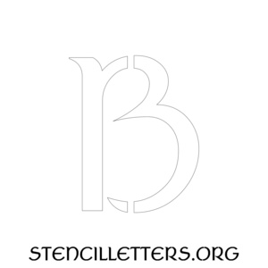1 Inch Free Printable Individual 27 Celtic Uppercase Letter Stencils ...