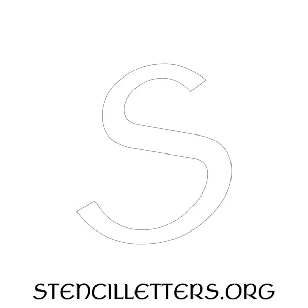 2 Inch Free Printable Individual 27 Celtic Uppercase Letter Stencils
