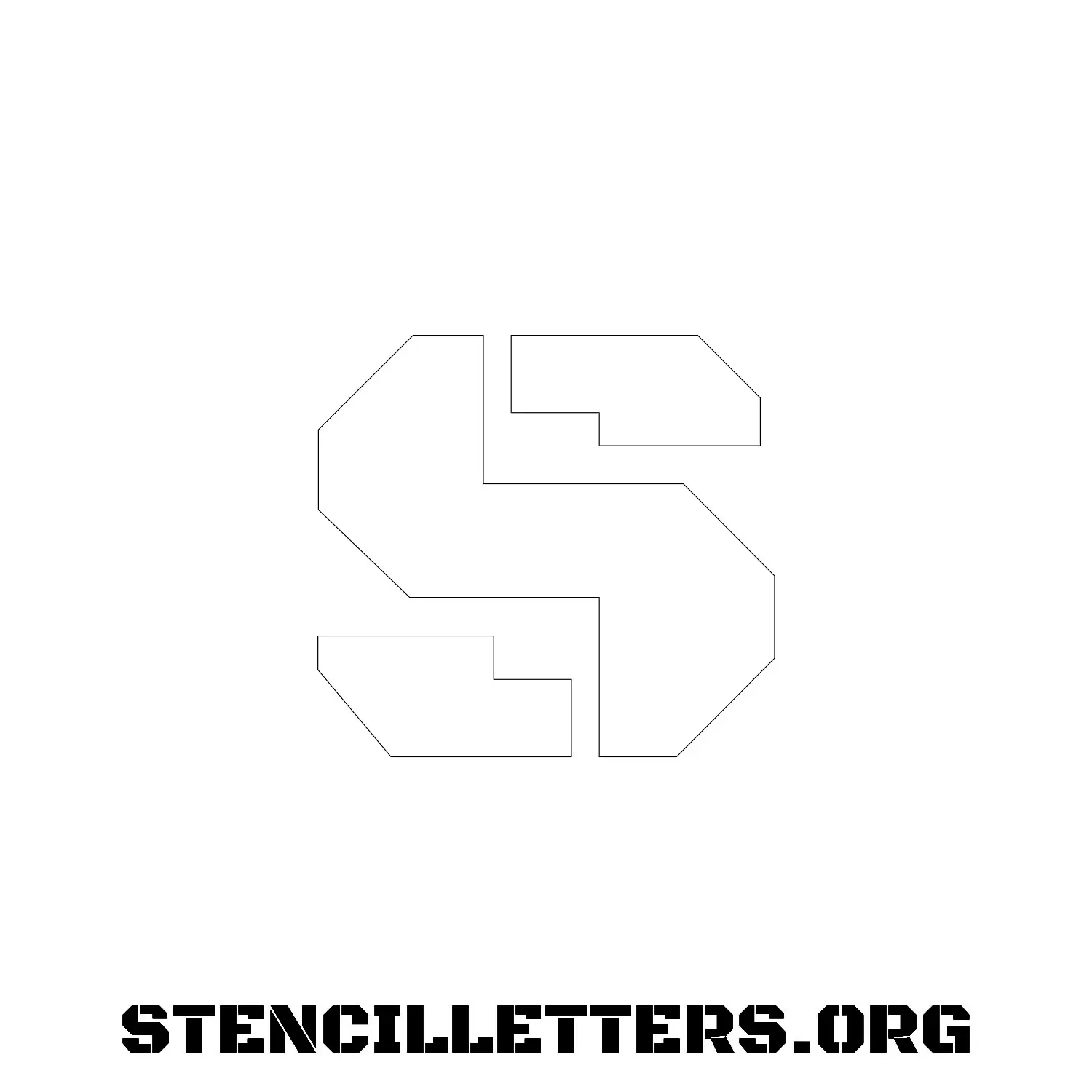 5 Inch Free Printable Individual 270 Heavy Lowercase Letter Stencils