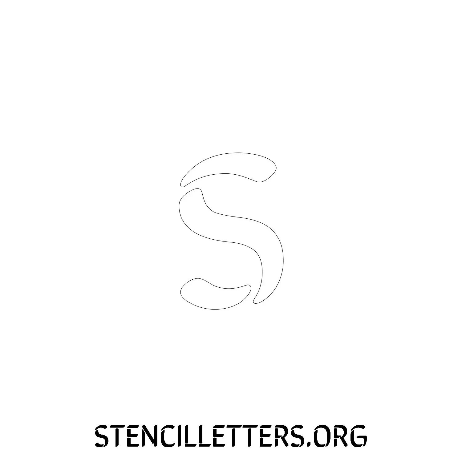 5 Inch Free Printable Individual 275 Display Type Lowercase Letter Stencils
