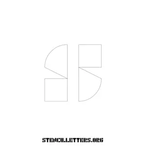 1 Inch Free Printable Individual 282 Decorative Lowercase Letter Stencils