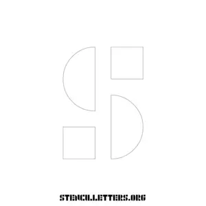 1 Inch Free Printable Individual 282 Decorative Uppercase Letter Stencils