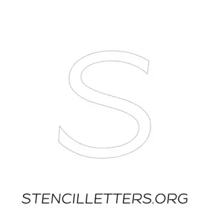 1 Inch Free Printable Individual 34 Italic Lowercase Letter Stencils
