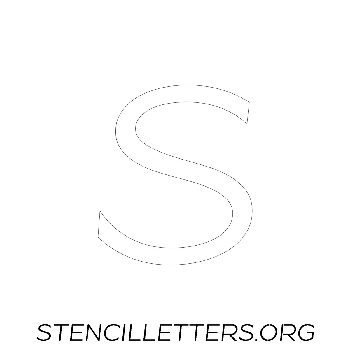 4 Inch Free Printable Individual 34 Italic Lowercase Letter Stencils