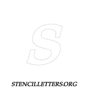 1 Inch Free Printable Individual 35 Italic Lowercase Letter Stencils