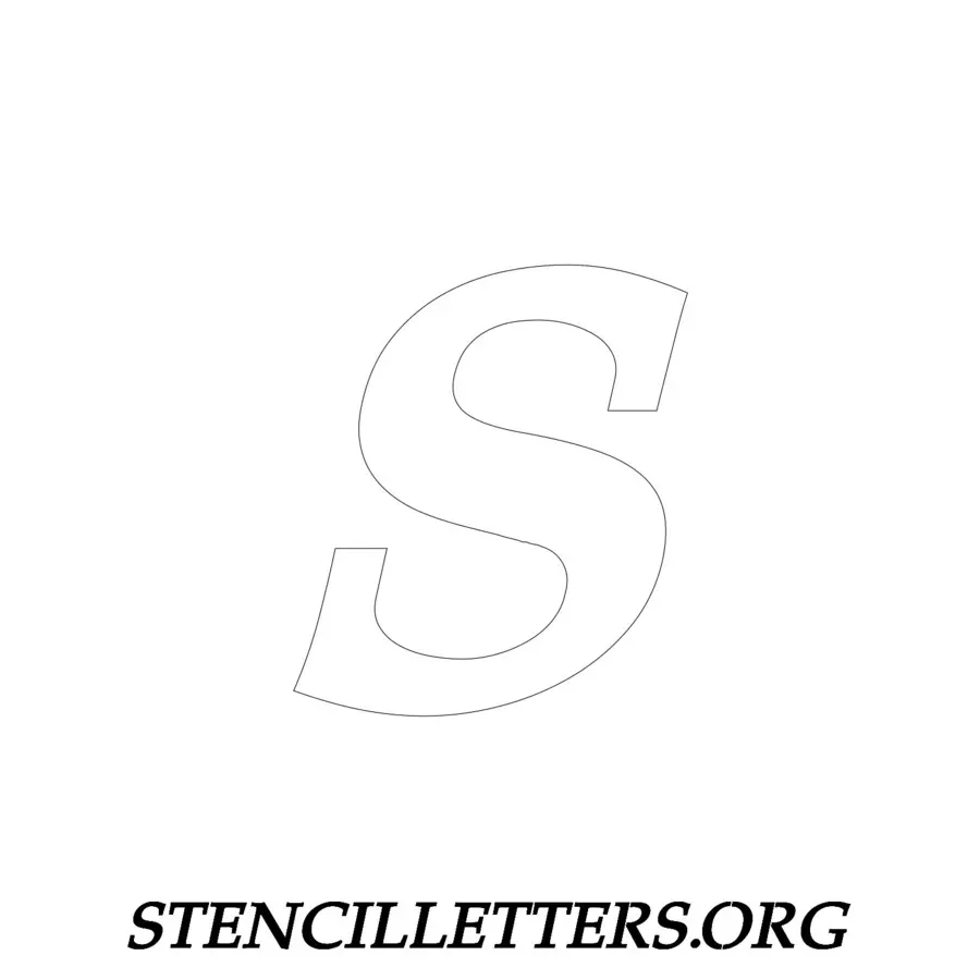 3 Inch Free Printable Individual 35 Italic Lowercase Letter Stencils