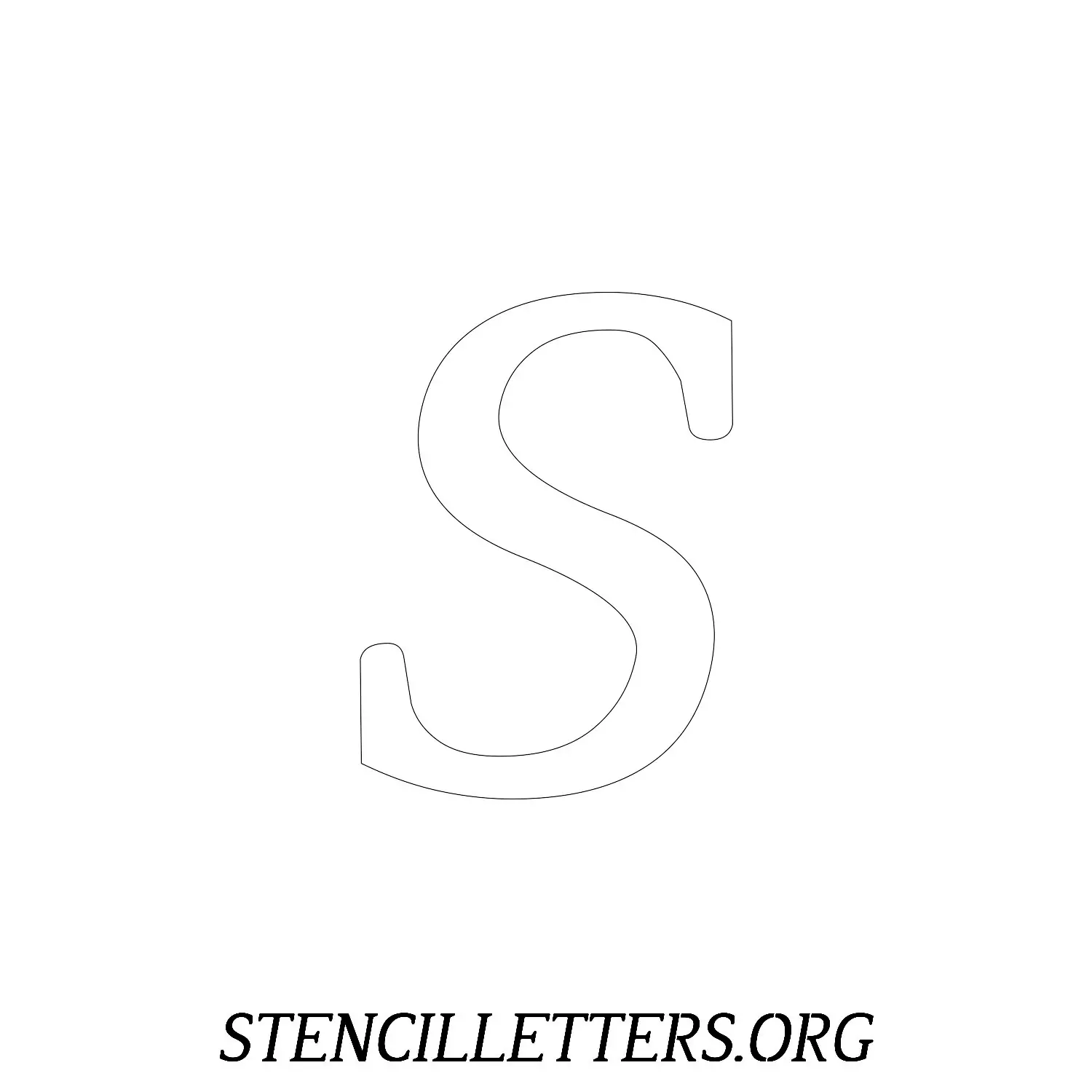 5 Inch Free Printable Individual 39 Italic Lowercase Letter Stencils