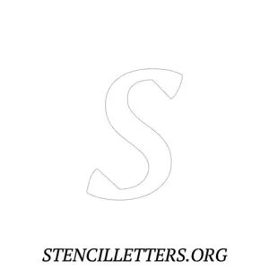 1 Inch Free Printable Individual 50 Italic Lowercase Letter Stencils