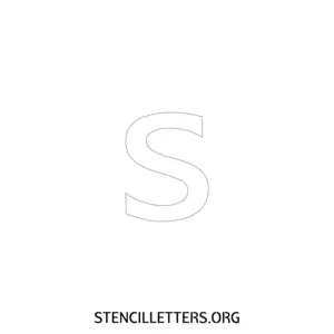 1 Inch Free Printable Individual 7 Elegant Lowercase Letter Stencils