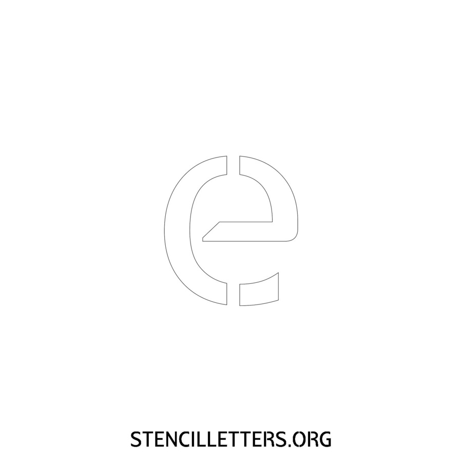 3 Inch Free Printable Individual 7 Elegant Lowercase Letter Stencils ...