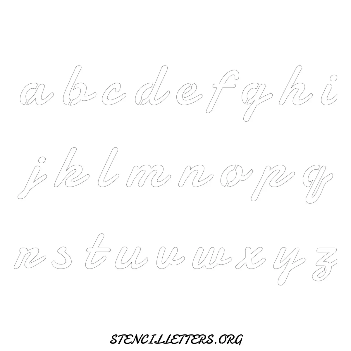 4 Inch to 10 Inch Uppercase & Lowercase Alphabet Stencils (Al - Stencil ...