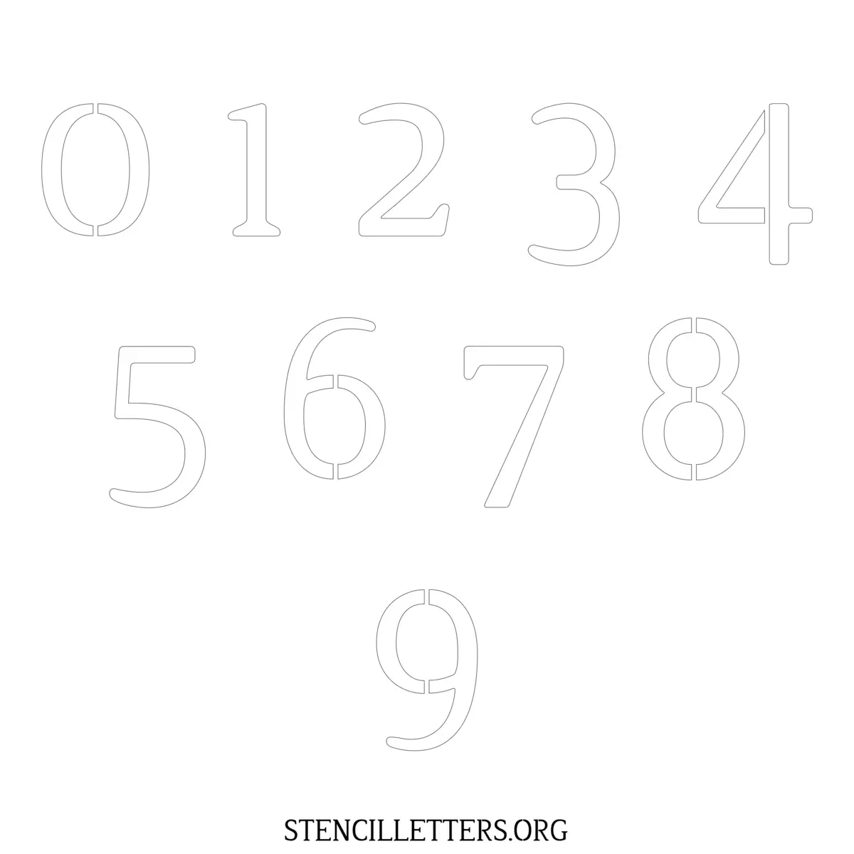 Free Printable Numbers Stencils Design Style 25 Elegant
