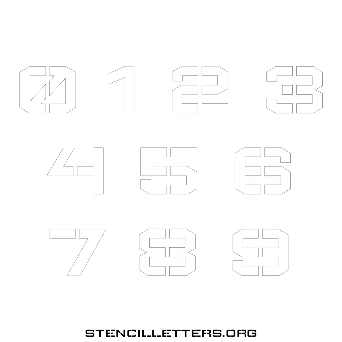 Free Printable Numbers Stencils Design Style 259 Elegant