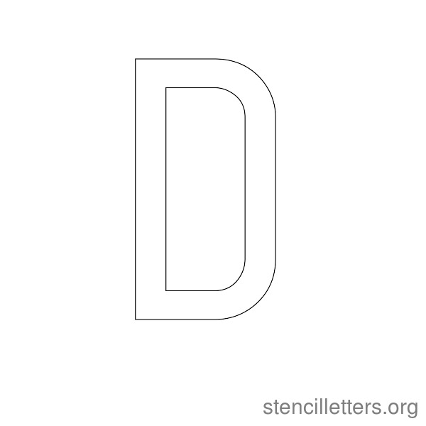 Basic Thin Serif Free Printable Stencil Letters - Stencil Letters Org