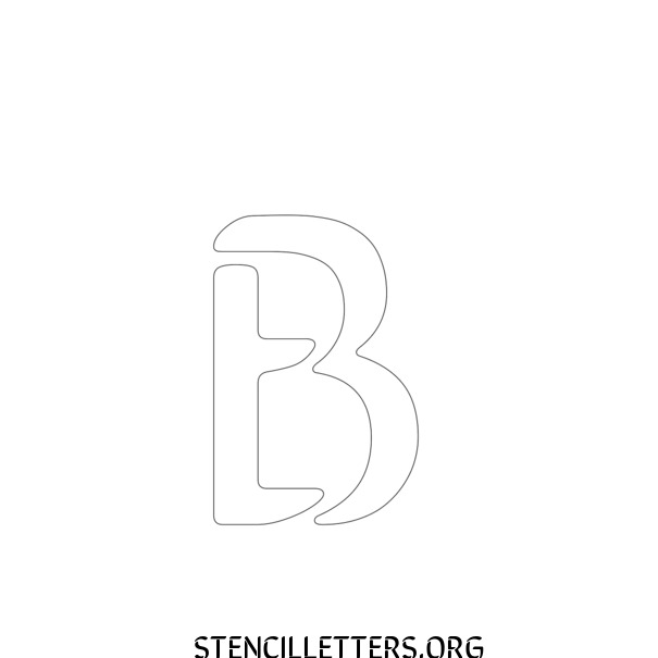 Brush Decorative Free Printable Letter Stencils with Outline Cutout ...