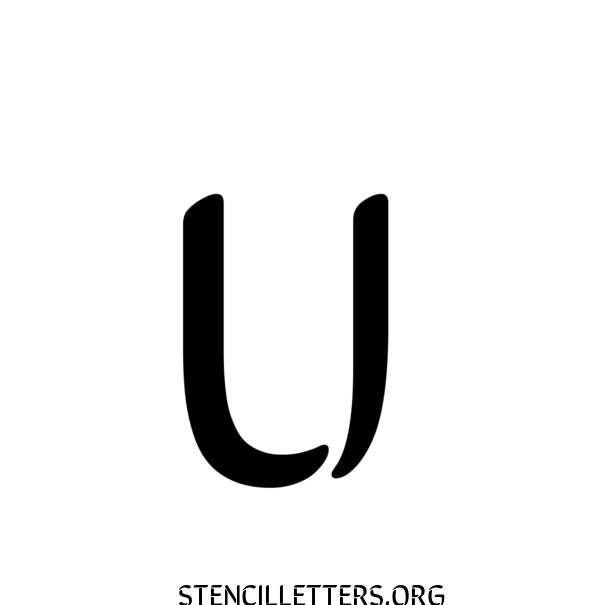 Brush Decorative Free Printable Letter Stencils with Outline Cutout ...