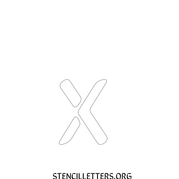 brush decorative free printable letter stencils with outline cutout